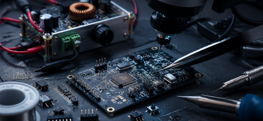 Как собрать DIY-генератор PWM с STM32F0 и запаять микросхемы размером с булавочную головку