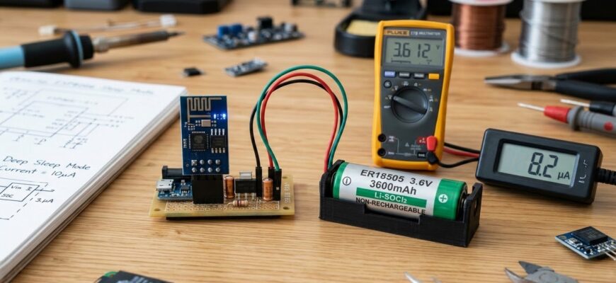 ESP8266 и батарейка: как заставить модуль жить годами, а не часами